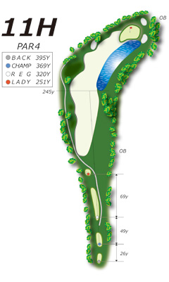 Hole11コース図