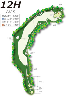 Hole12コース図