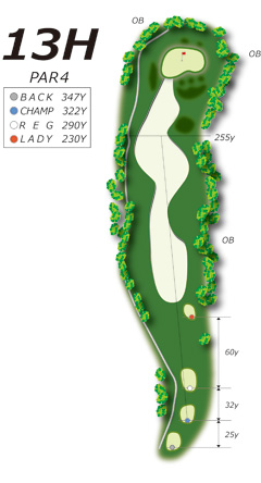 Hole13コース図