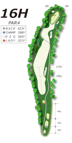 Hole16コース図
