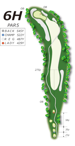 Hole6コース図